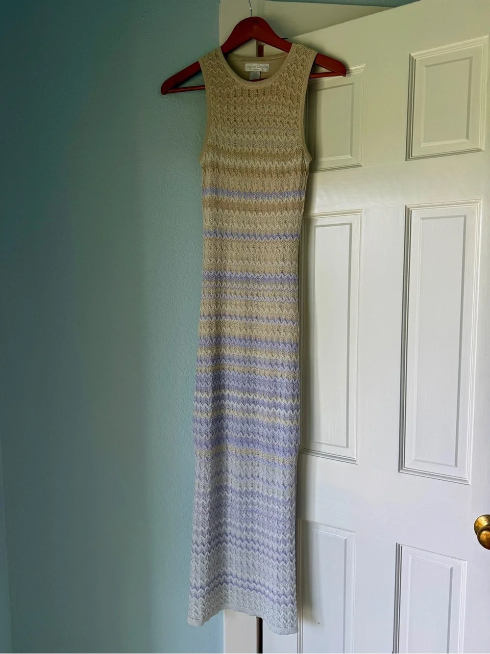 Caroline Constas Knit Maxi Dress